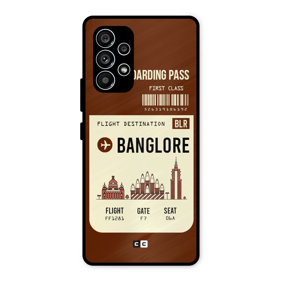 Banglore Boarding Pass Metal Back Case for Galaxy A53 5G