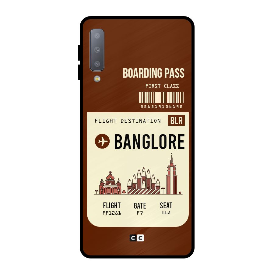 Banglore Boarding Pass Metal Back Case for Galaxy A7 (2018)