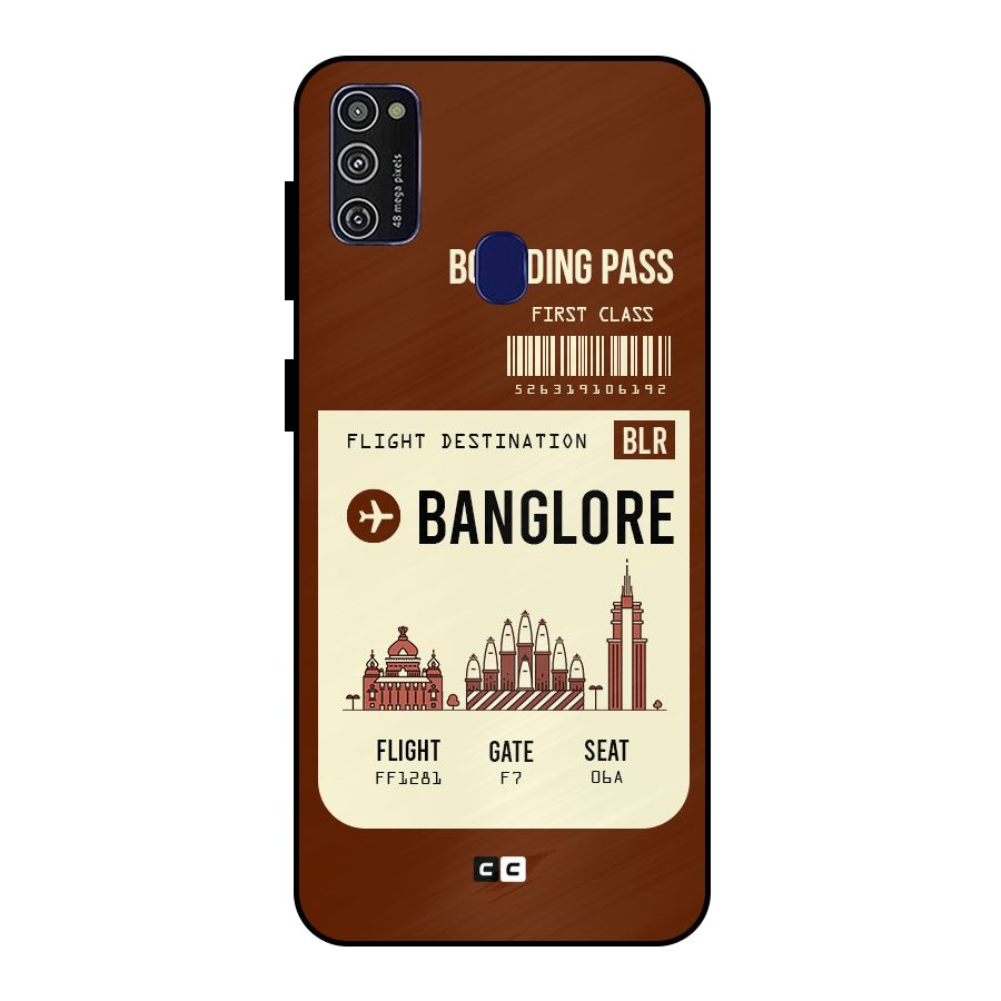 Banglore Boarding Pass Metal Back Case for Galaxy M21