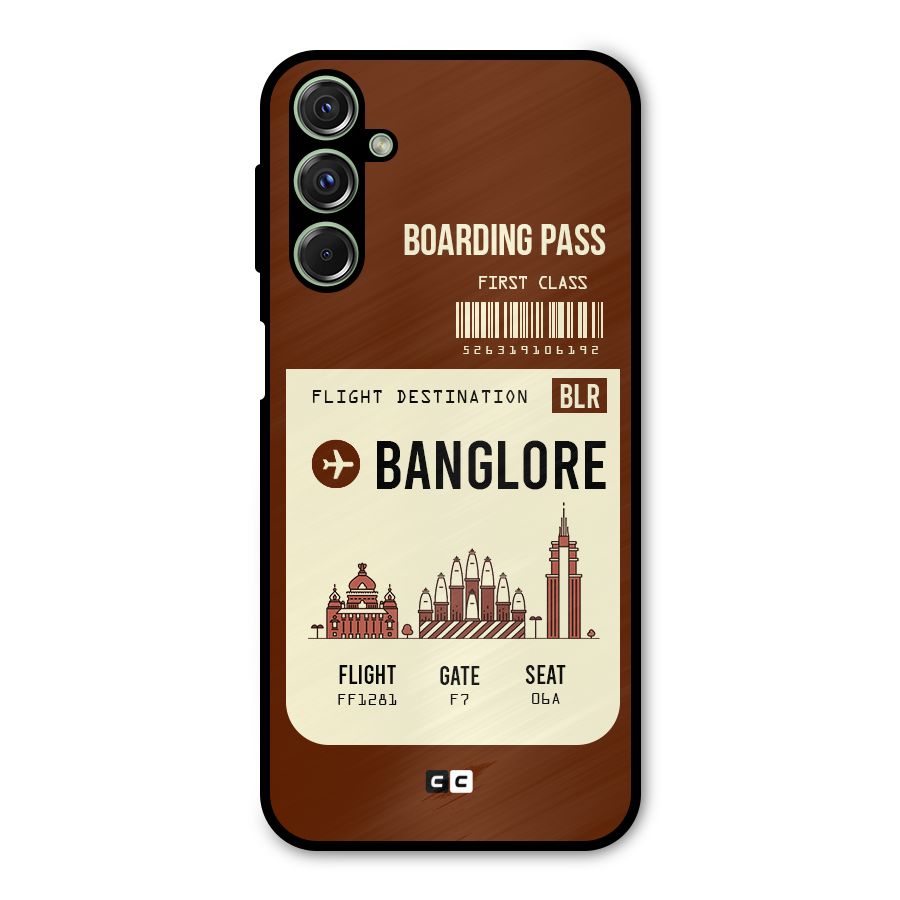 Banglore Boarding Pass Metal Back Case for Galaxy M34