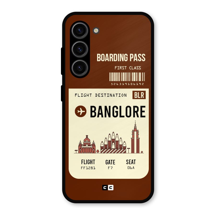 Banglore Boarding Pass Metal Back Case for Galaxy S23