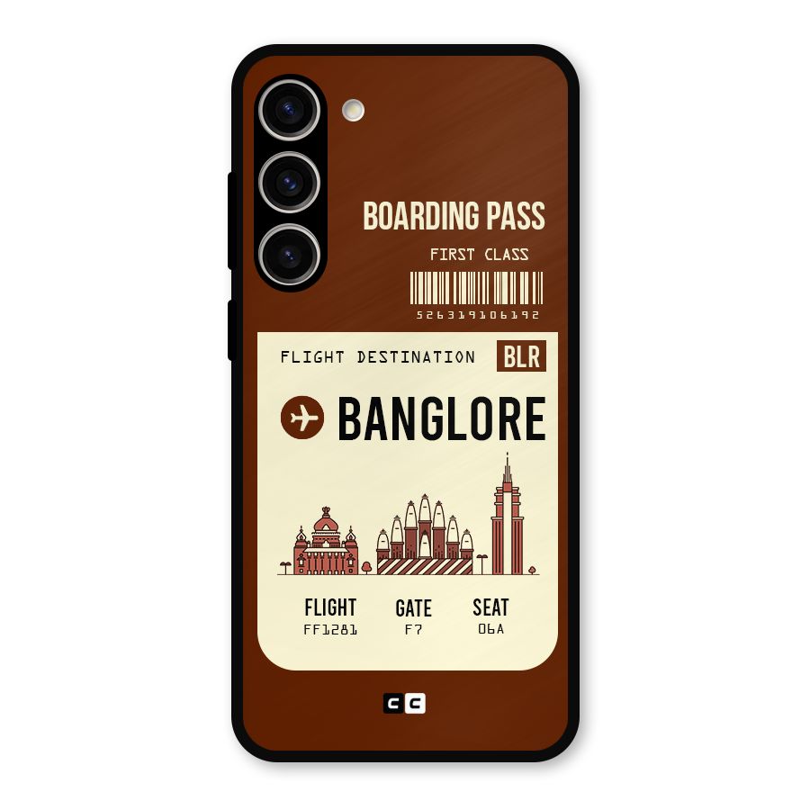 Banglore Boarding Pass Metal Back Case for Galaxy S23 Plus