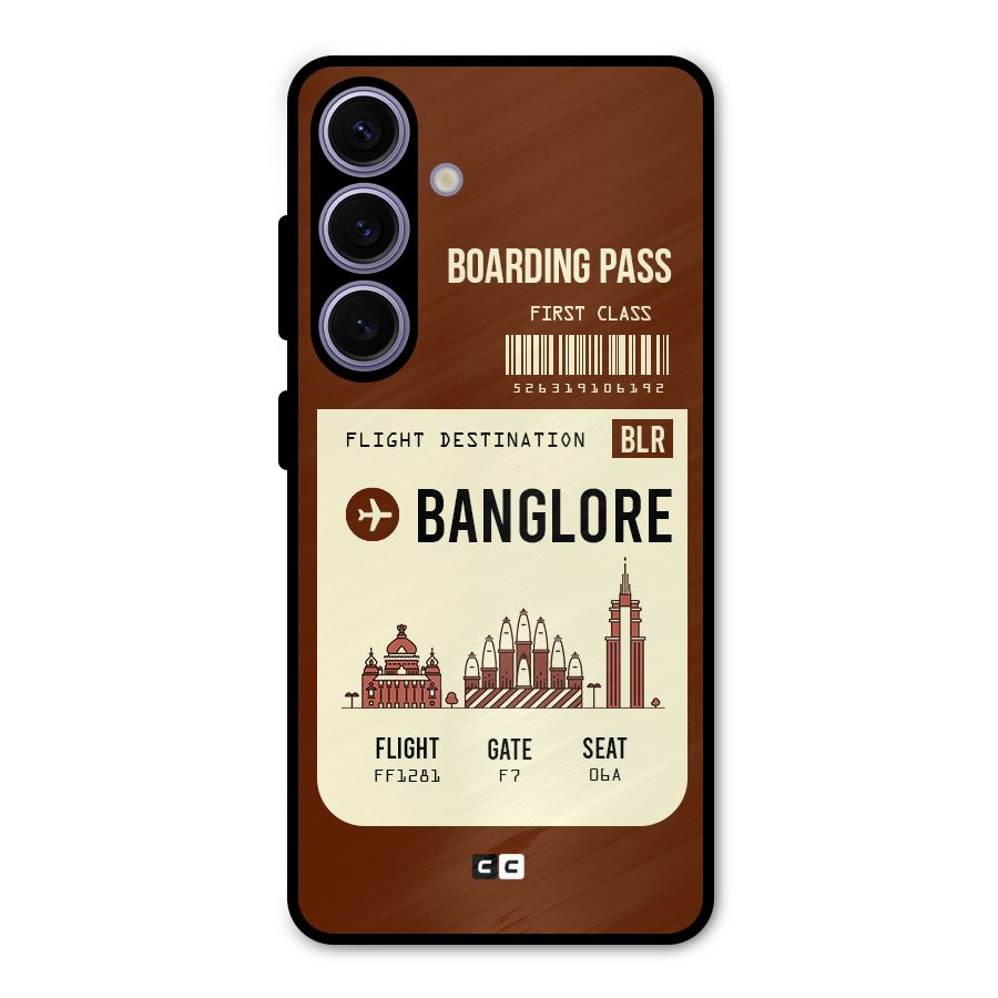 Banglore Boarding Pass Metal Back Case for Galaxy S24
