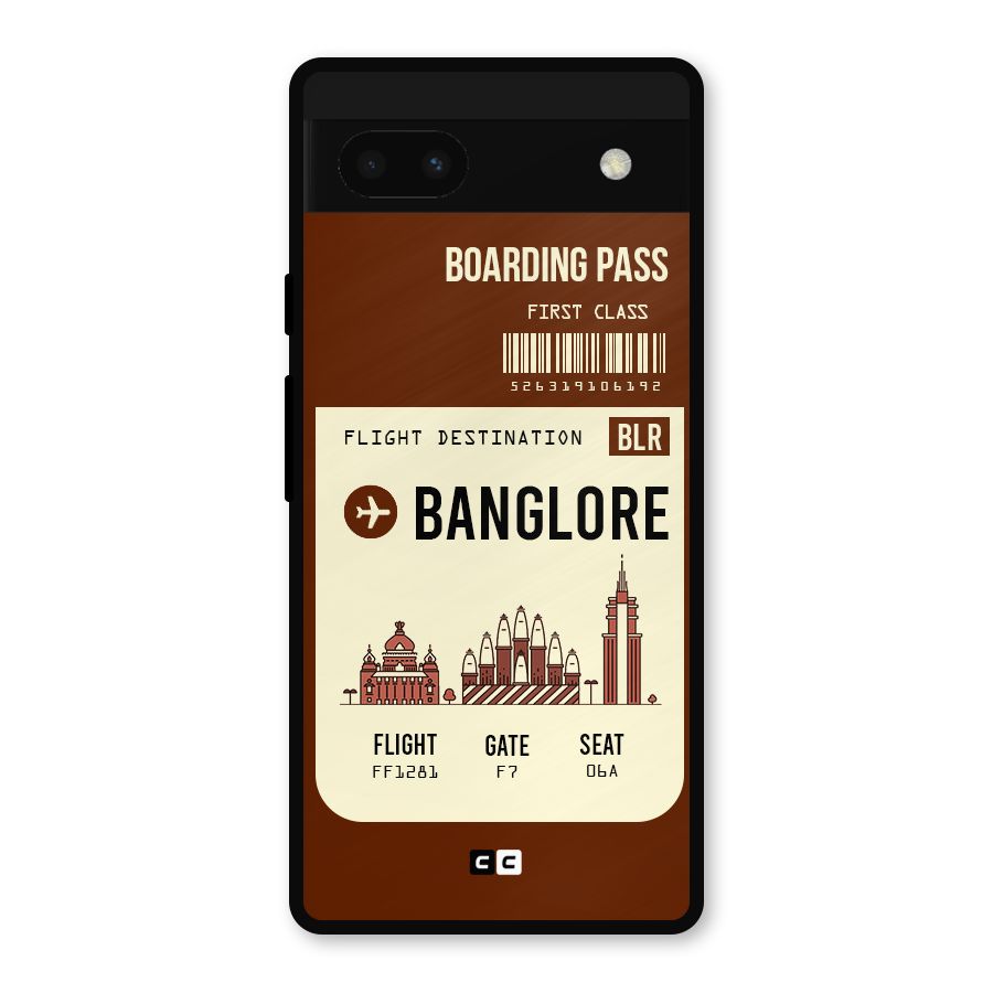 Banglore Boarding Pass Metal Back Case for Google Pixel 6a