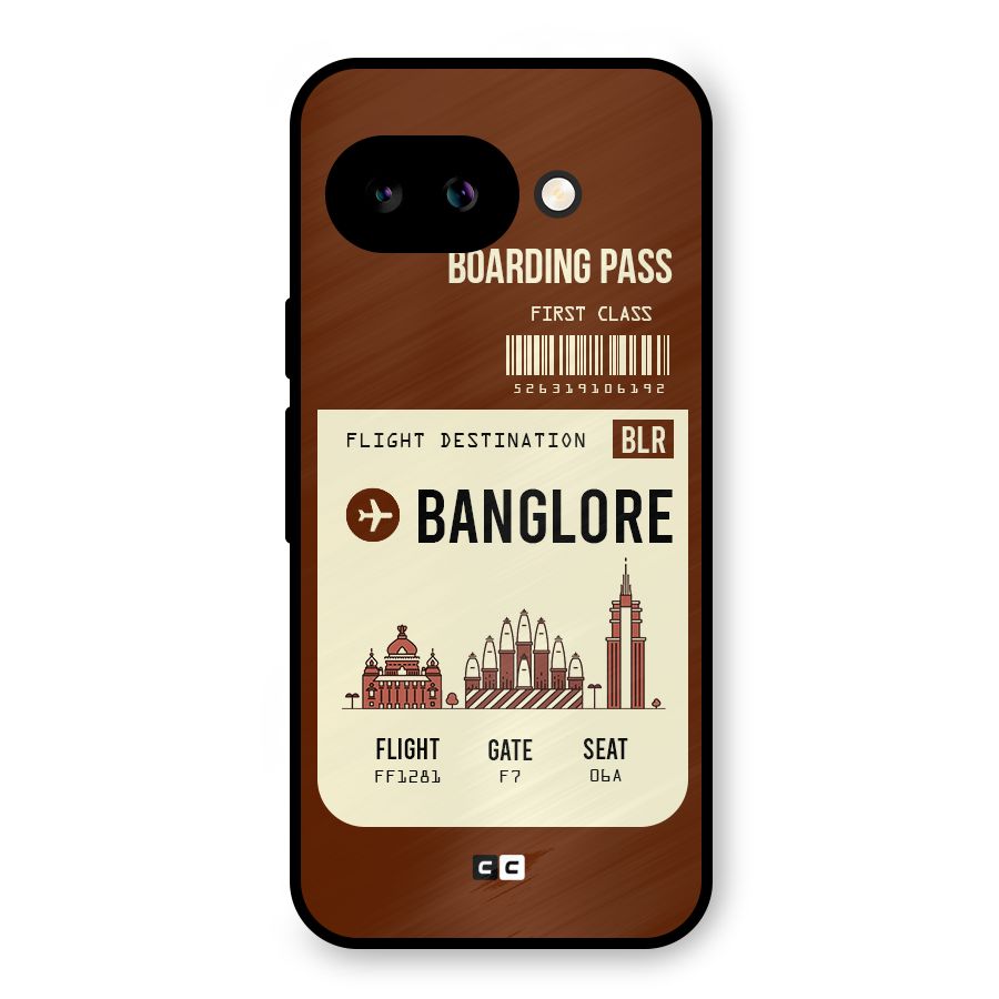 Banglore Boarding Pass Metal Back Case for Google Pixel 9a