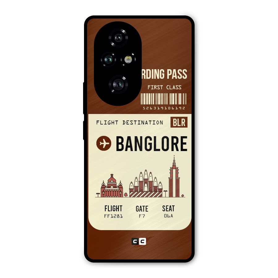 Banglore Boarding Pass Metal Back Case for Honor 200 Pro
