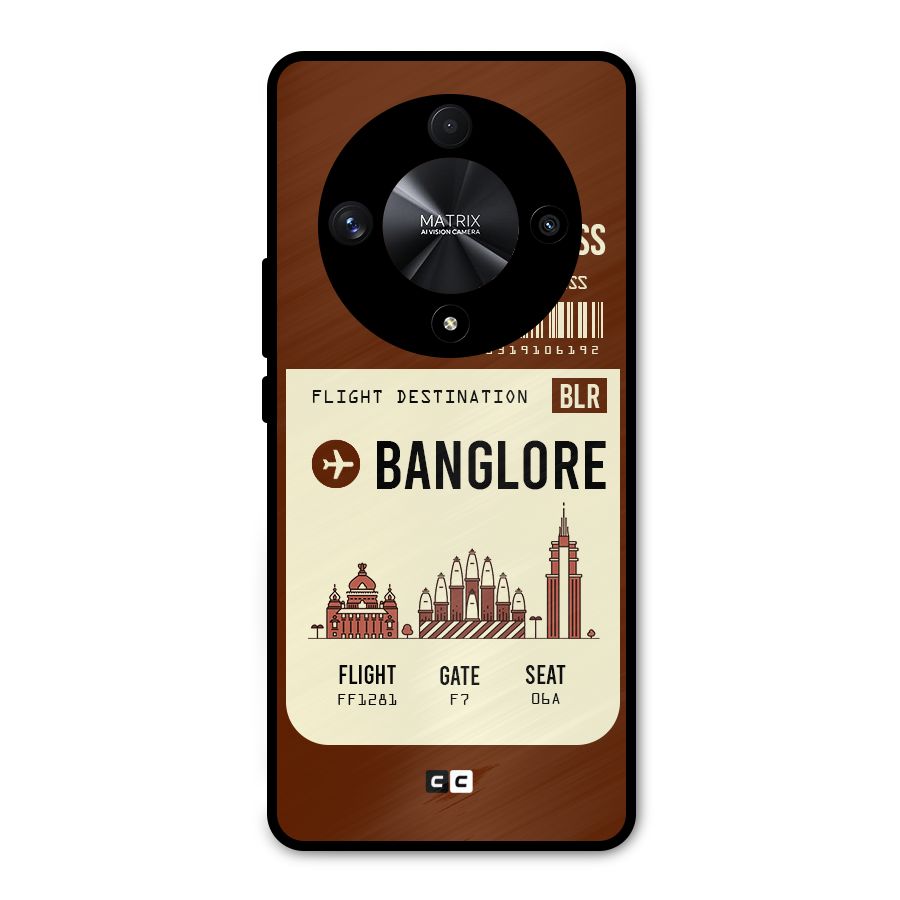 Banglore Boarding Pass Metal Back Case for Honor X9b