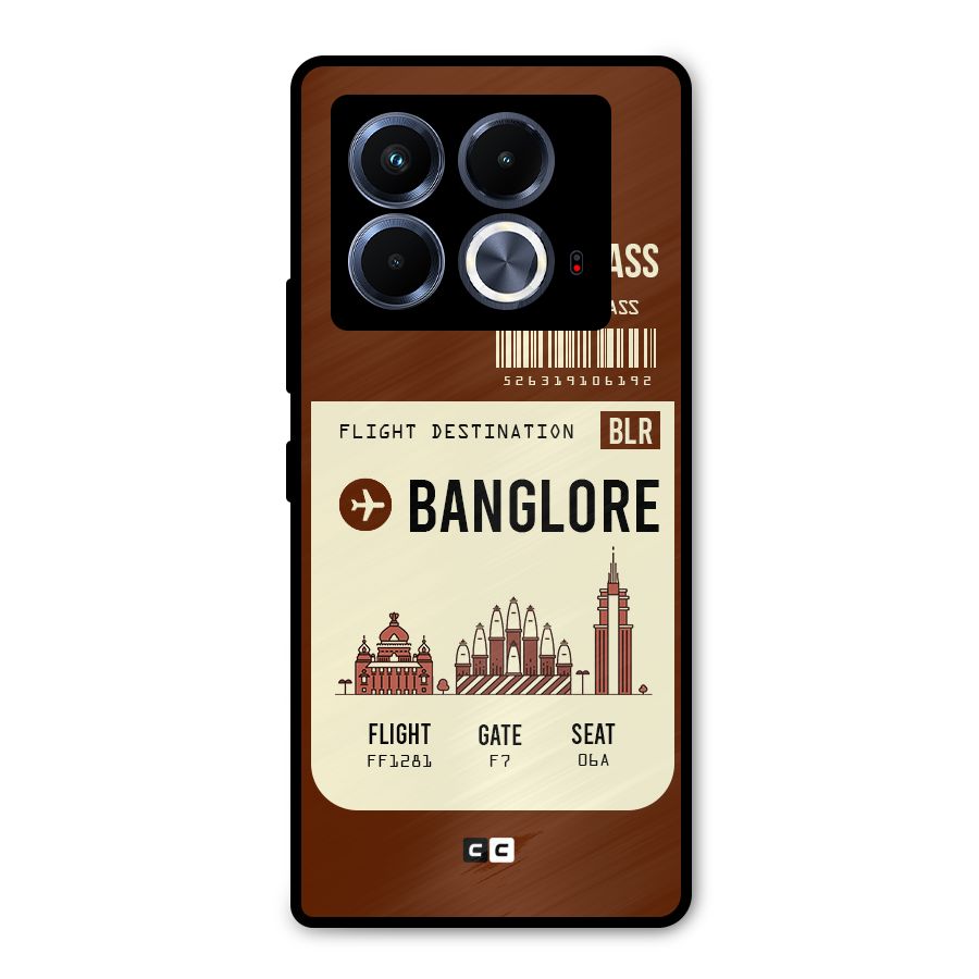 Banglore Boarding Pass Metal Back Case for Infinix Note 40 5G