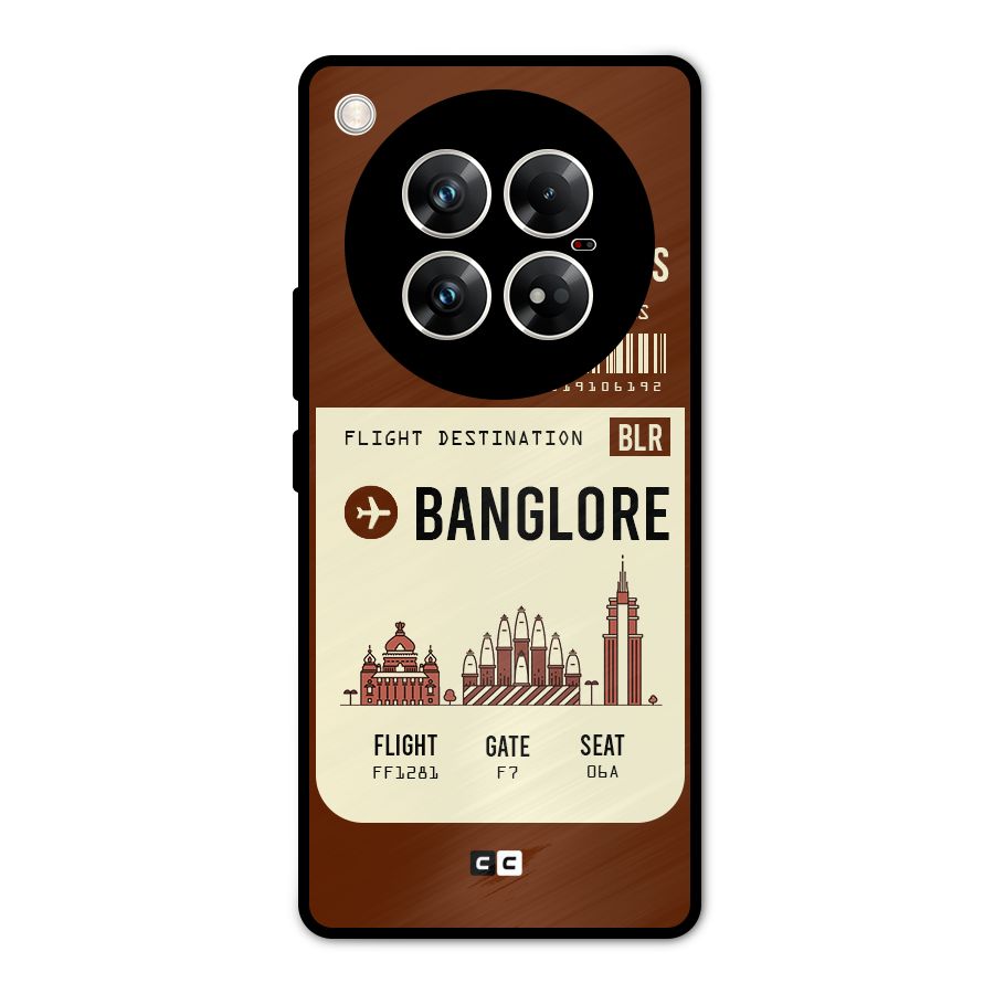 Banglore Boarding Pass Metal Back Case for Infinix Zero 40 5G