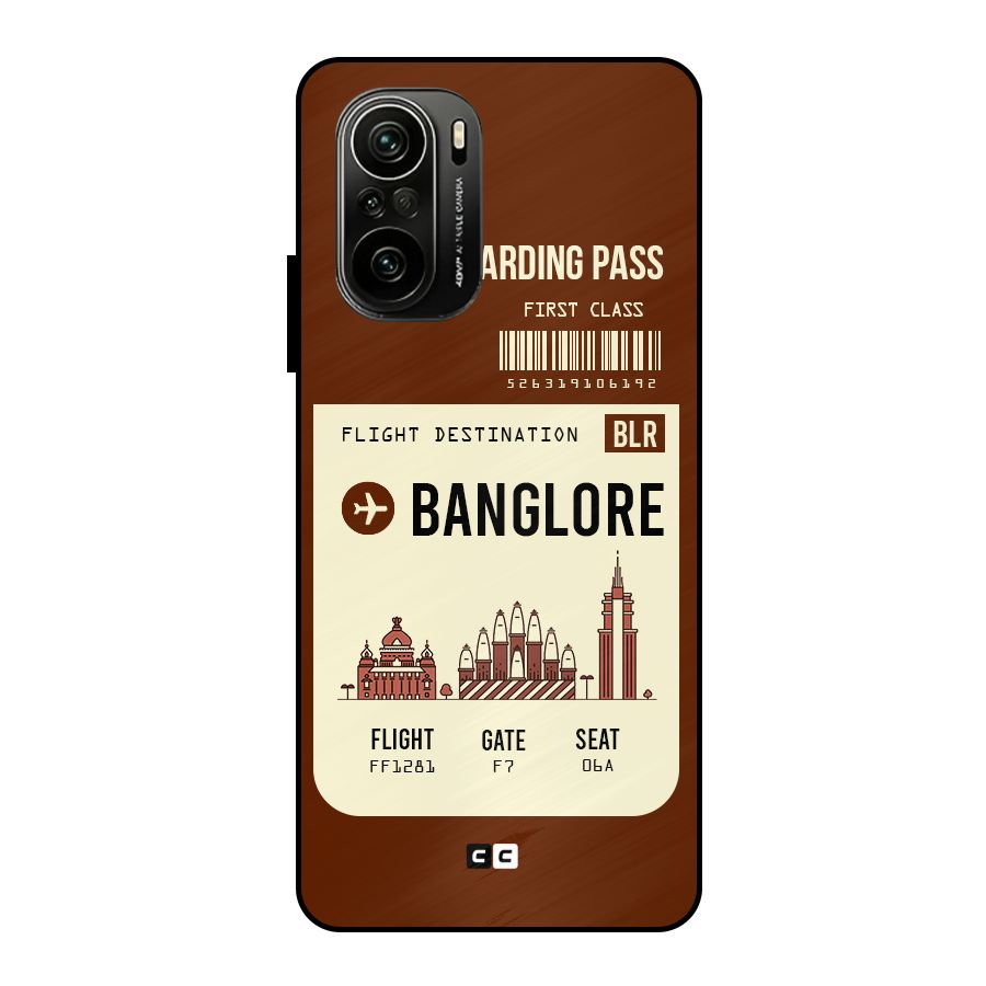 Banglore Boarding Pass Metal Back Case for Mi 11x