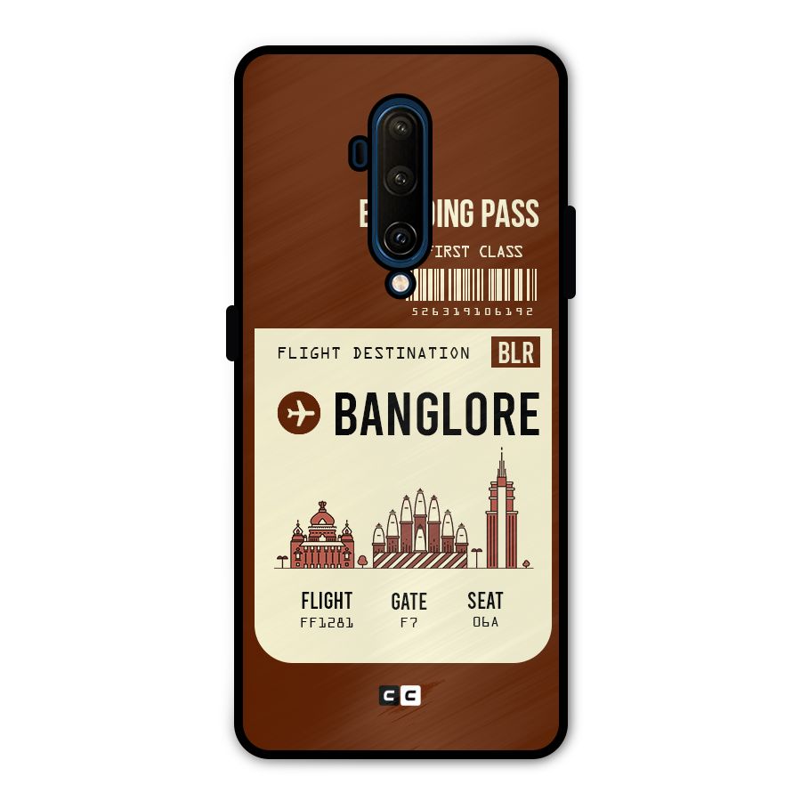 Banglore Boarding Pass Metal Back Case for OnePlus 7T Pro
