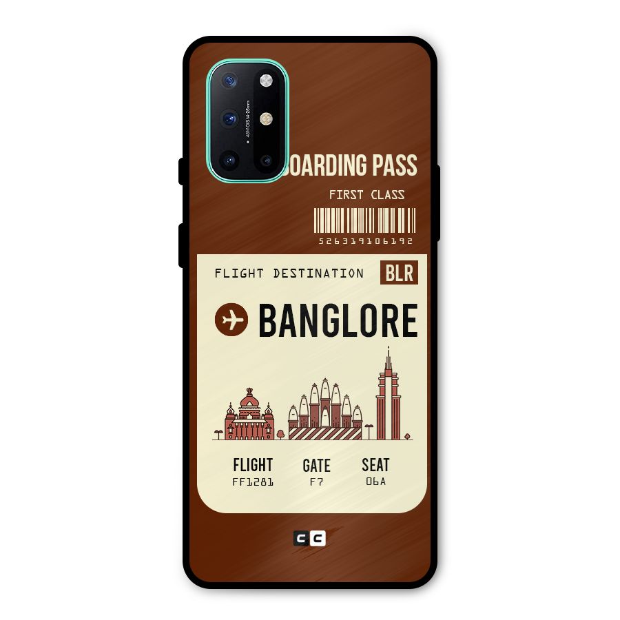 Banglore Boarding Pass Metal Back Case for OnePlus 8T