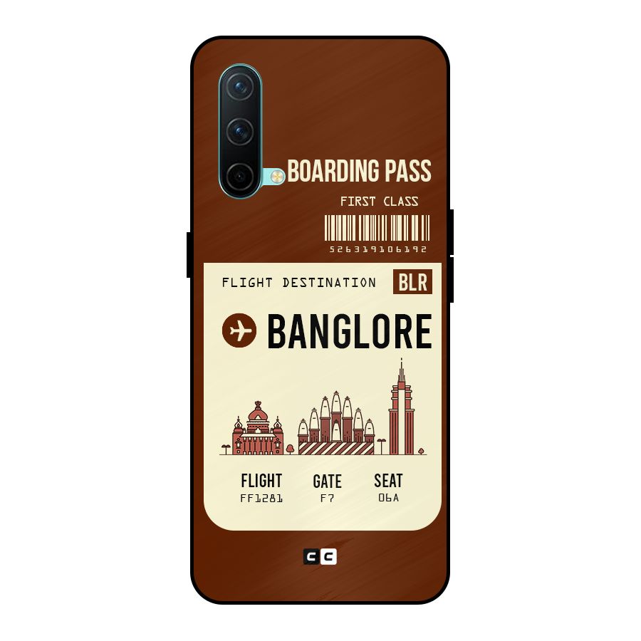 Banglore Boarding Pass Metal Back Case for OnePlus Nord CE 5G