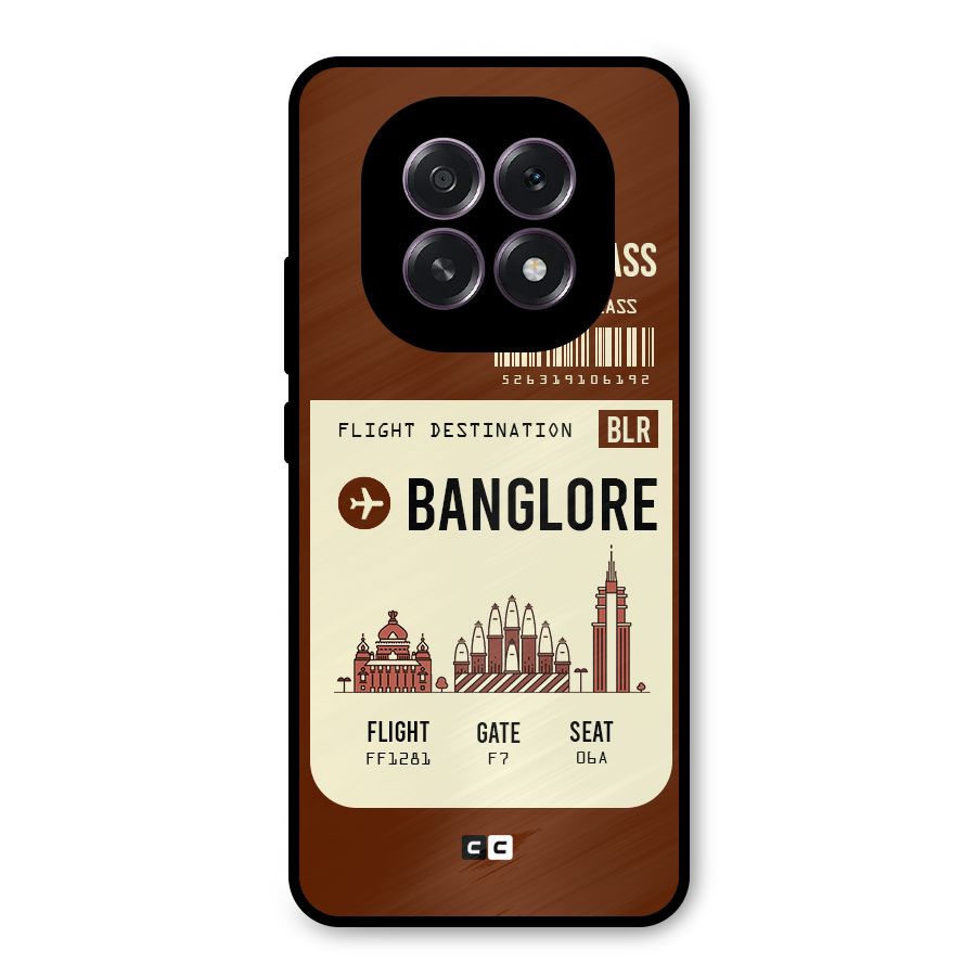 Banglore Boarding Pass Metal Back Case for Oppo F29