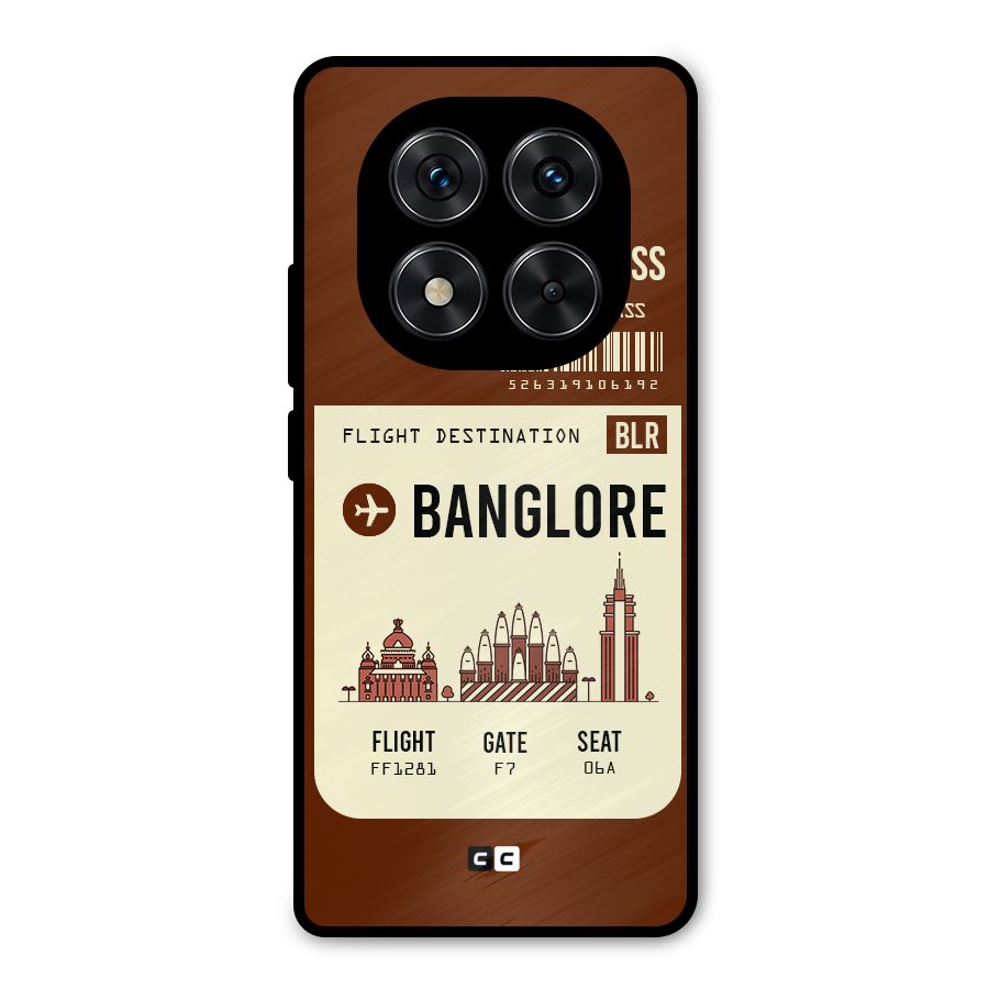 Banglore Boarding Pass Metal Back Case for Poco X7
