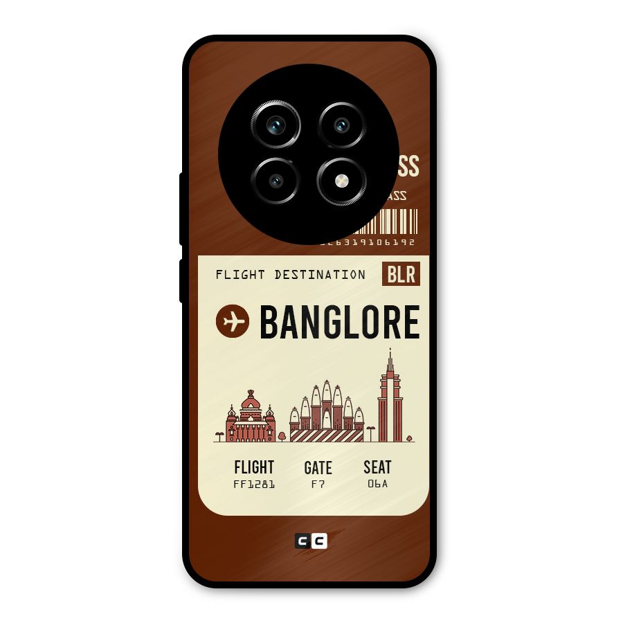 Banglore Boarding Pass Metal Back Case for Realme 14 Pro Lite