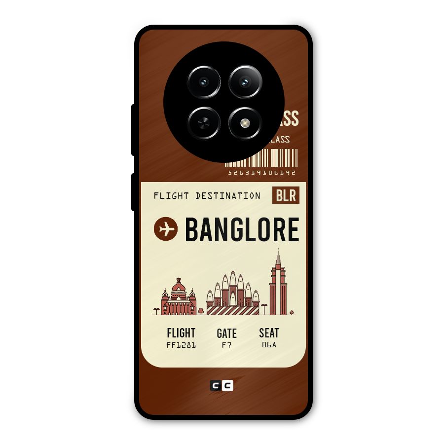 Banglore Boarding Pass Metal Back Case for Realme Narzo 70x 5G