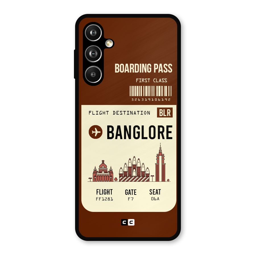 Banglore Boarding Pass Metal Back Case for Samsung Galaxy M54