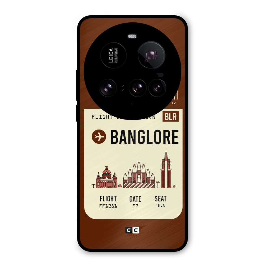 Banglore Boarding Pass Metal Back Case for Xiaomi 15 Ultra