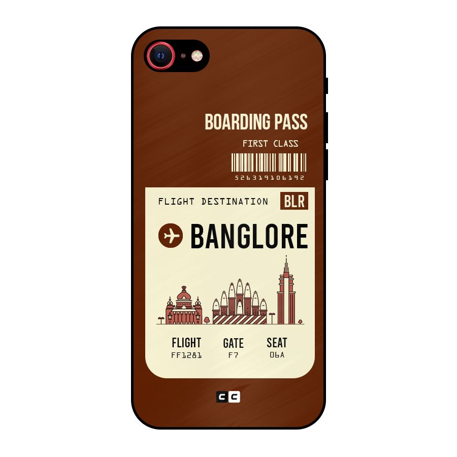 Banglore Boarding Pass Metal Back Case for iPhone 7