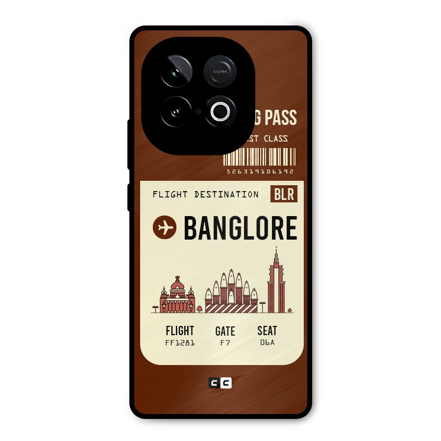 Banglore Boarding Pass Metal Back Case for iQOO Neo 10