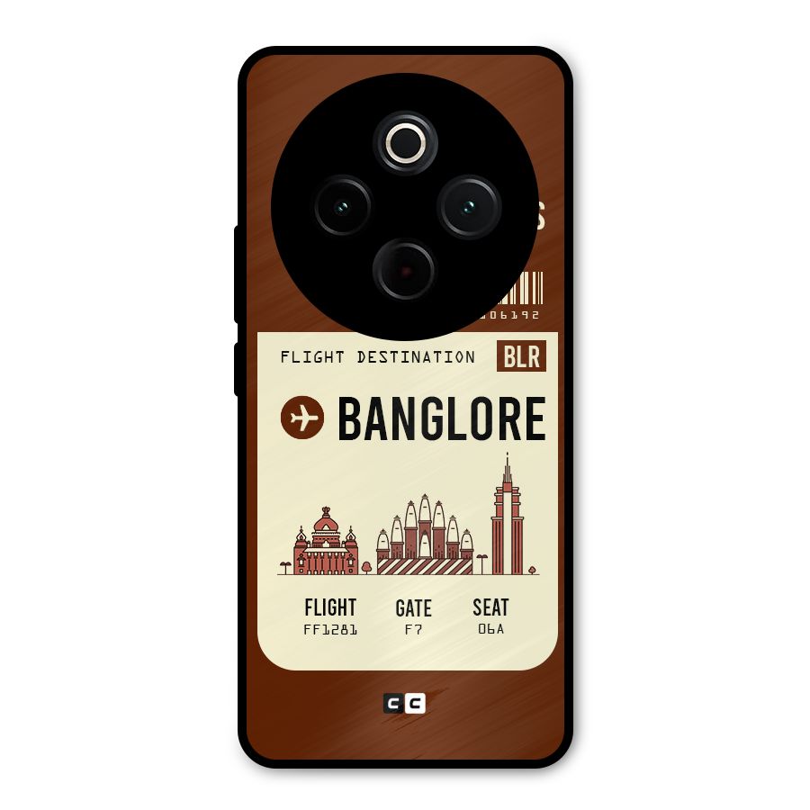 Banglore Boarding Pass Metal Back Case for iQOO Z10