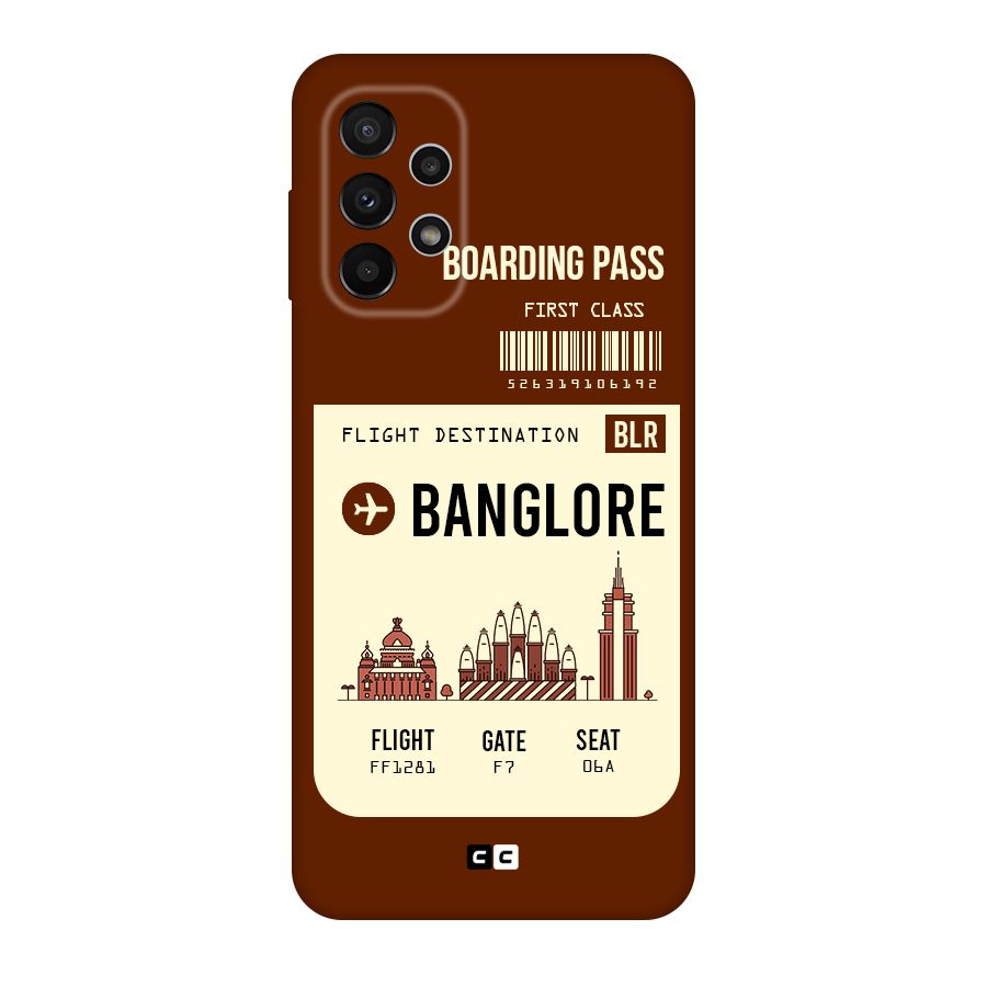 Banglore Boarding Pass Original Polycarbonate Back Case for Galaxy A23