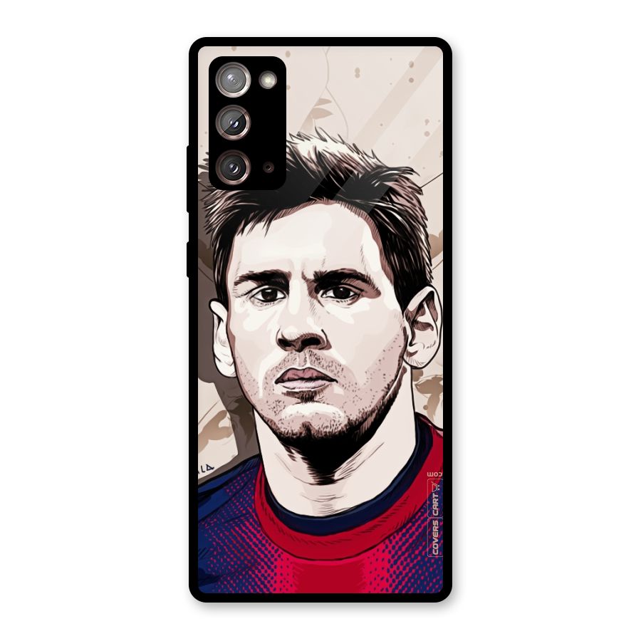 Barca King Messi Glass Back Case for Galaxy Note 20