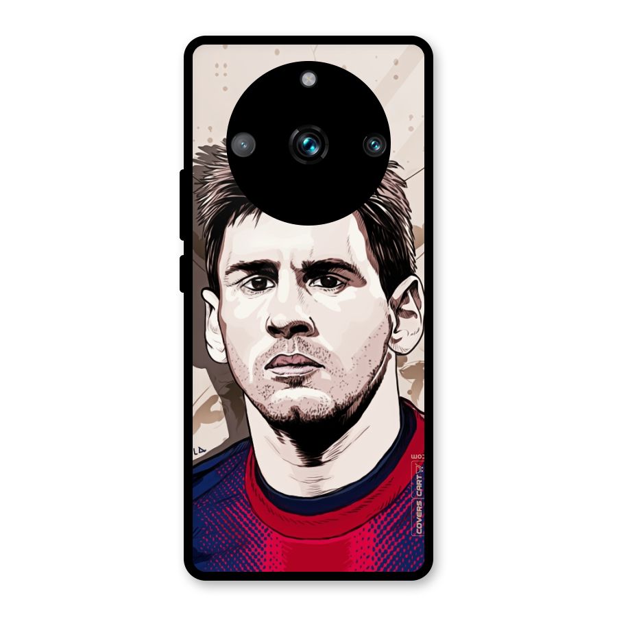 Barca King Messi Glass Back Case for Realme 11 Pro