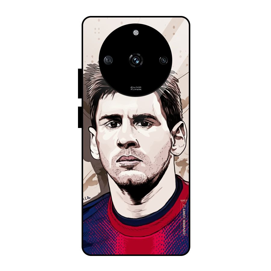 Barca King Messi Glass Back Case for Realme Narzo 60 5G