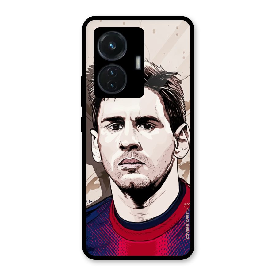 Barca King Messi Glass Back Case for iQOO Z6 44W