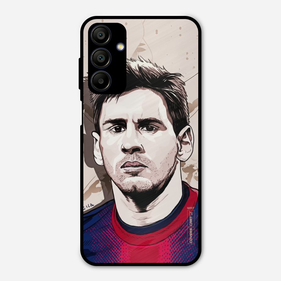 Barca King Messi Metal Back Case for Galaxy A15 5G
