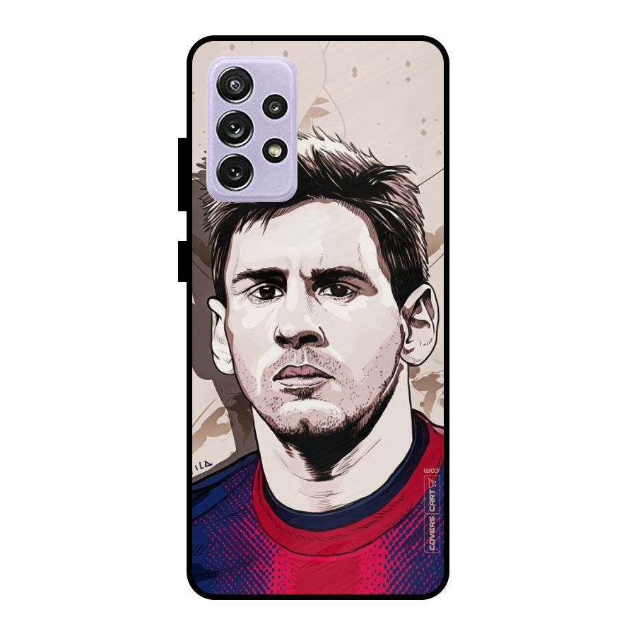 Barca King Messi Metal Back Case for Galaxy A72