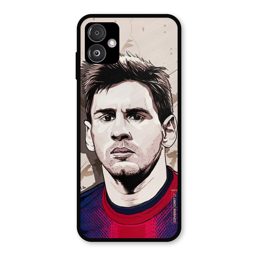 Barca King Messi Metal Back Case for Galaxy F14
