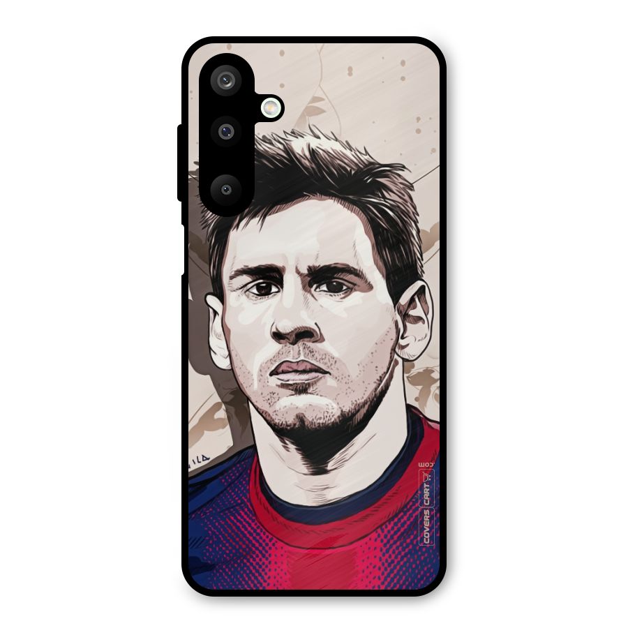 Barca King Messi Metal Back Case for Galaxy M16