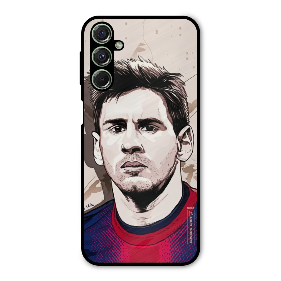 Barca King Messi Metal Back Case for Galaxy M34