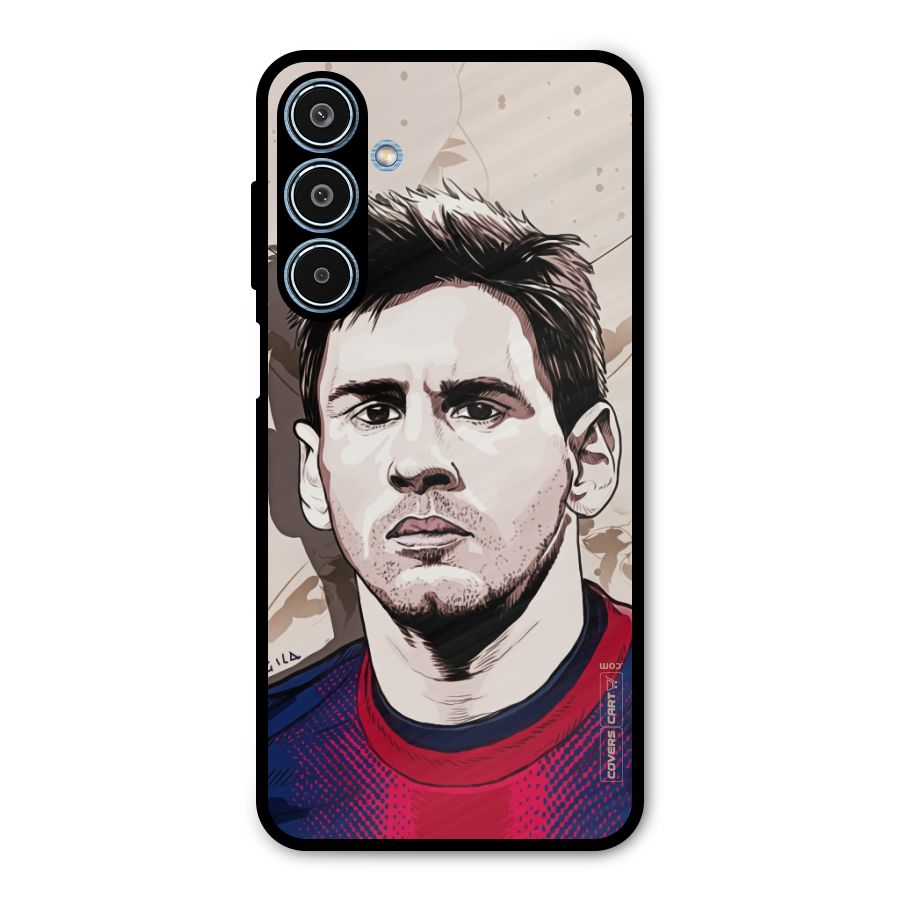 Barca King Messi Metal Back Case for Galaxy M35
