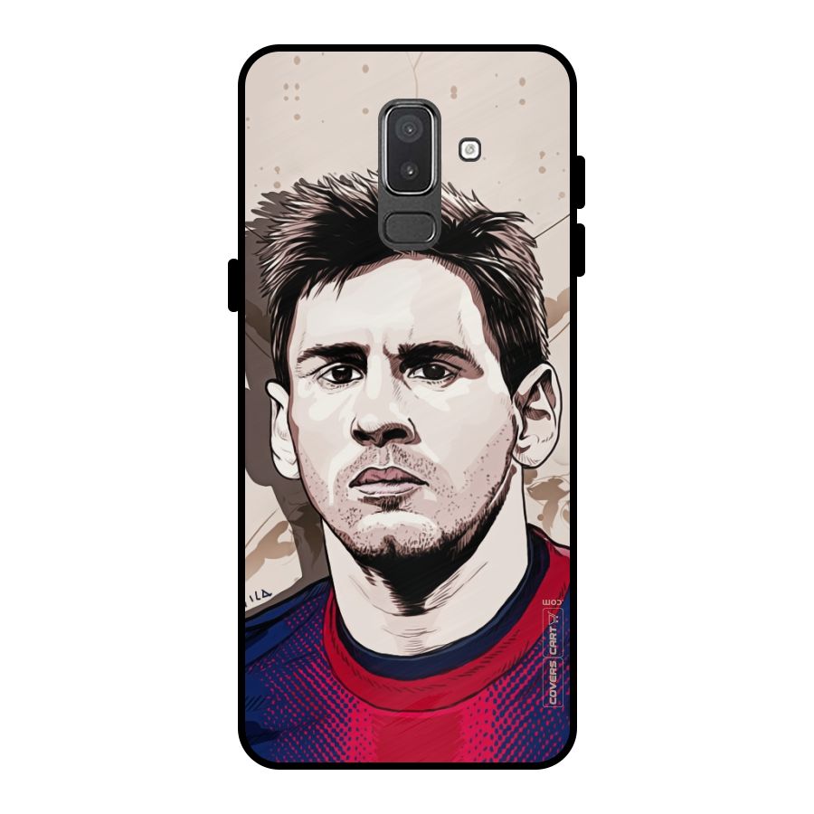 Barca King Messi Metal Back Case for Galaxy On8 (2018)