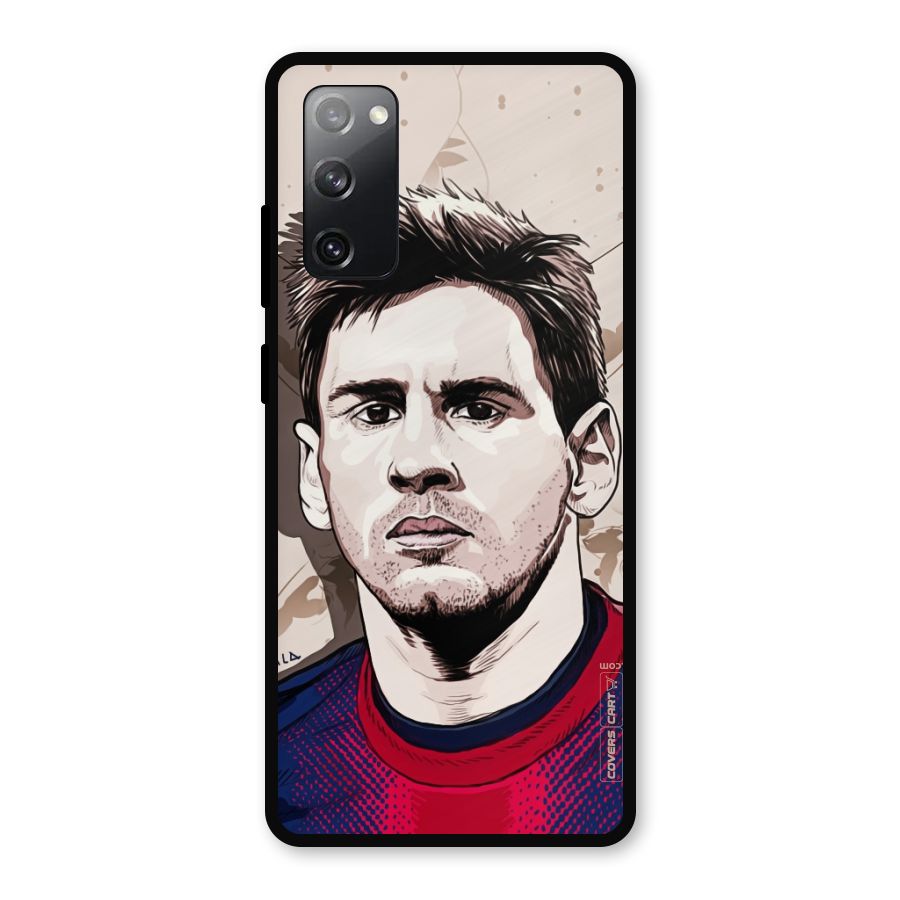 Barca King Messi Metal Back Case for Galaxy S20 FE 5G
