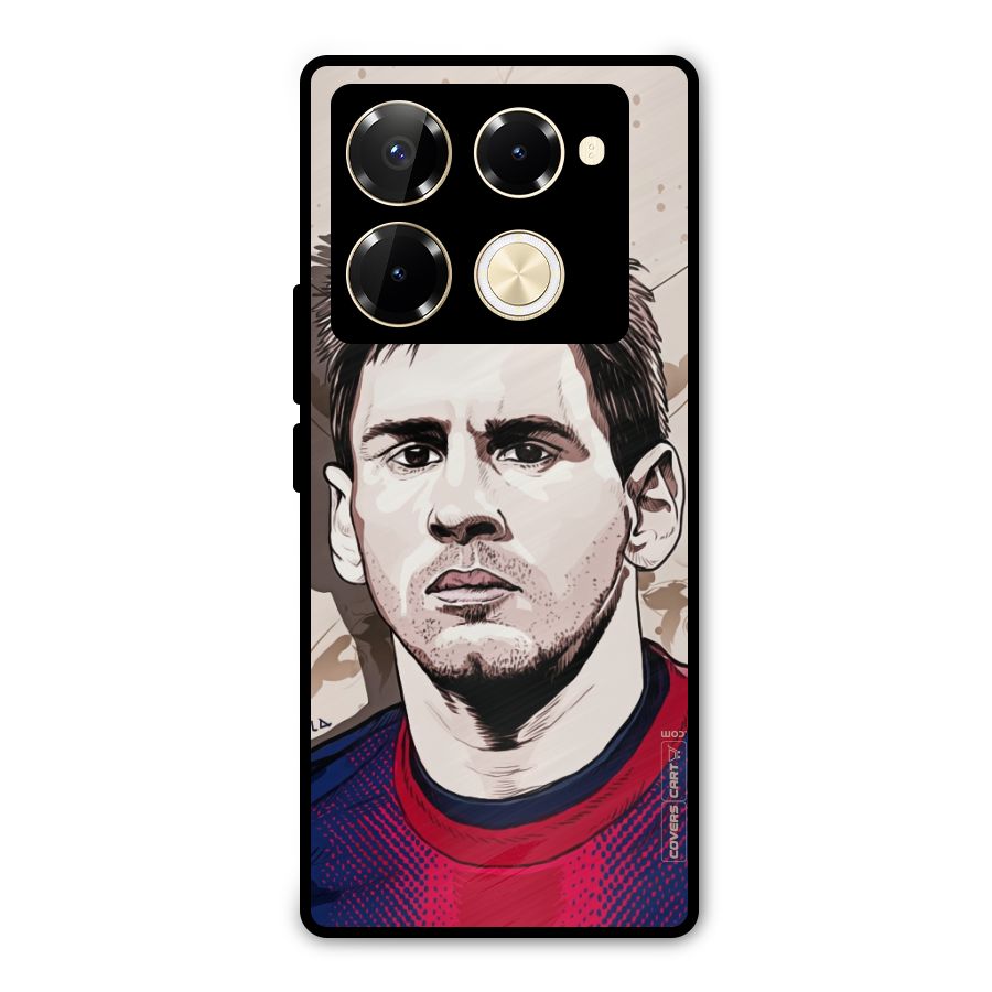Barca King Messi Metal Back Case for Infinix Note 40 Pro Plus