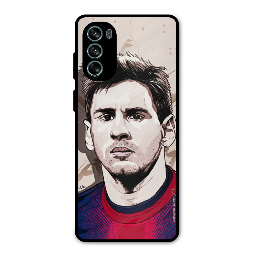 Barca King Messi Metal Back Case for Moto G62