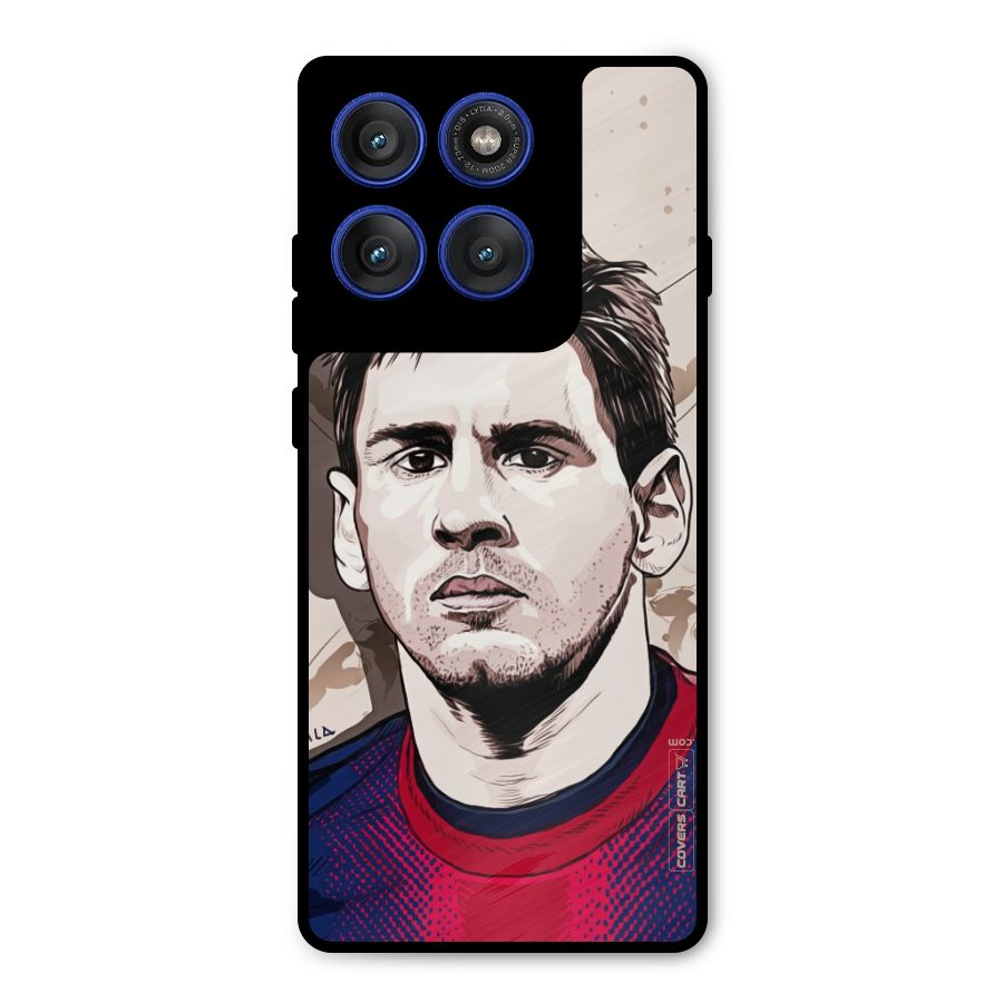 Barca King Messi Metal Back Case for Motorola Edge 60 Pro