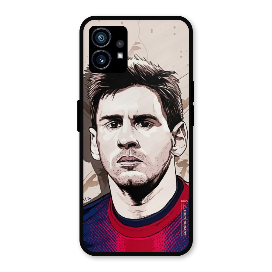 Barca King Messi Metal Back Case for Nothing Phone 1