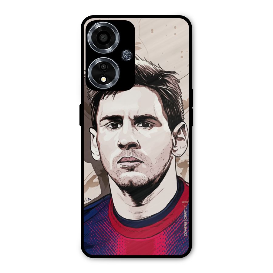 Barca King Messi Metal Back Case for Oppo A59