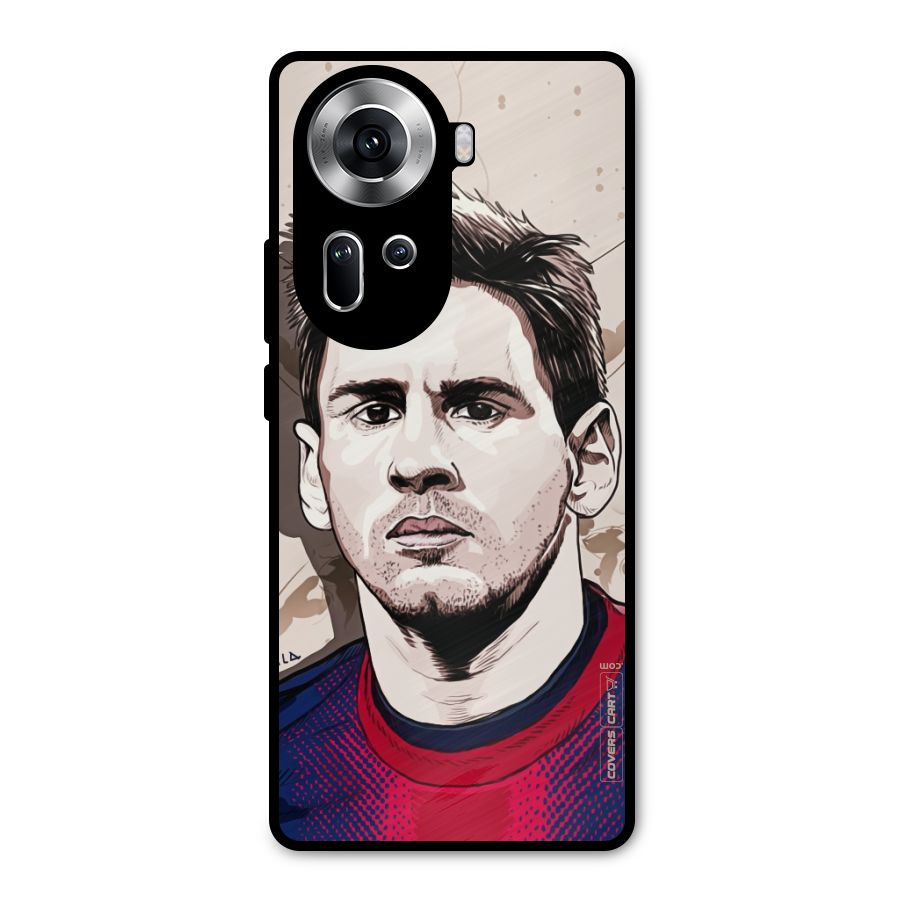 Barca King Messi Metal Back Case for Oppo Reno11 5G