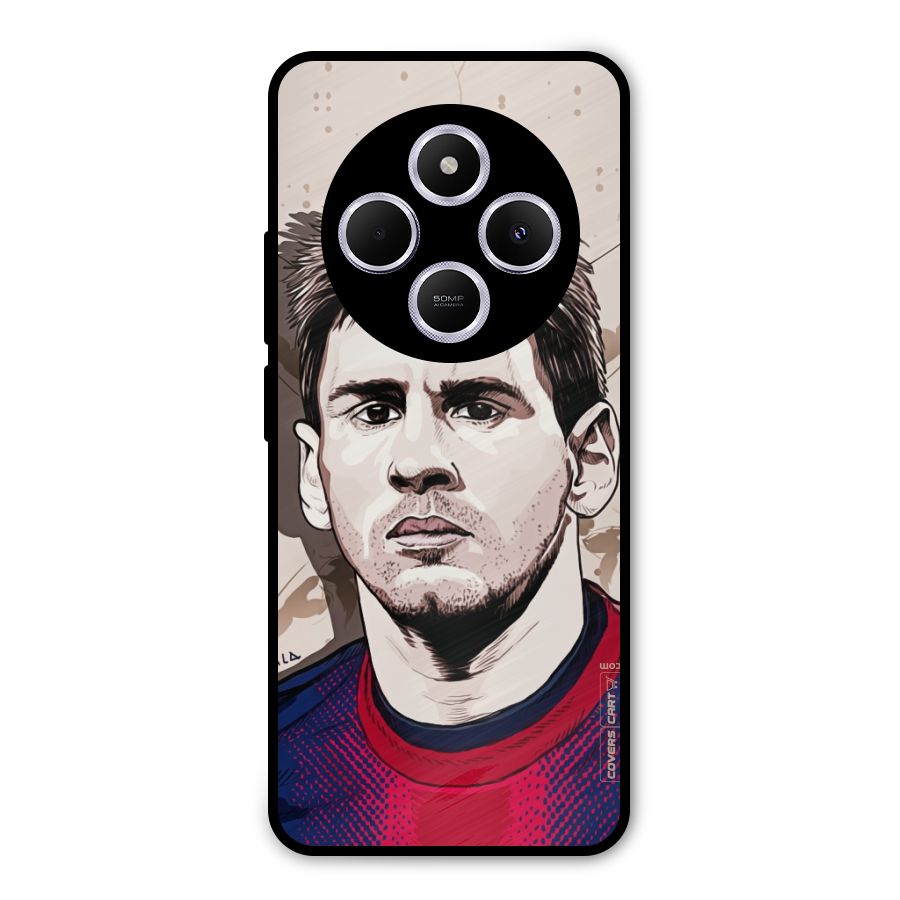 Barca King Messi Metal Back Case for Poco C75 5G