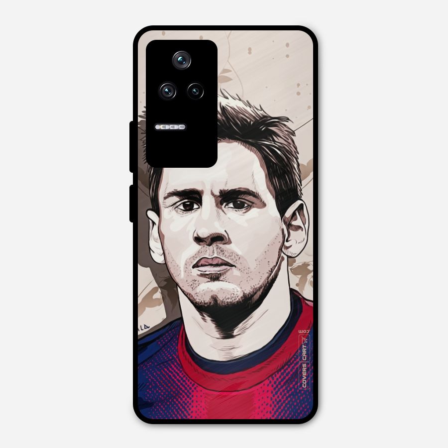 Barca King Messi Metal Back Case for Poco F4 5G
