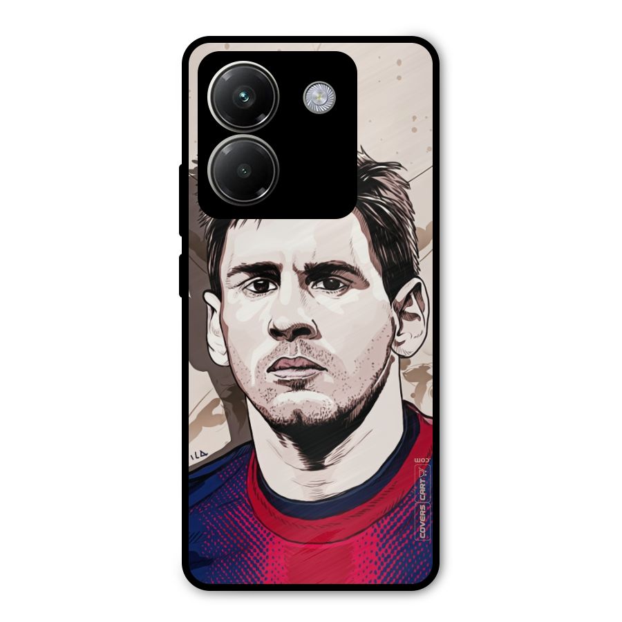 Barca King Messi Metal Back Case for Poco M7 Pro 5G