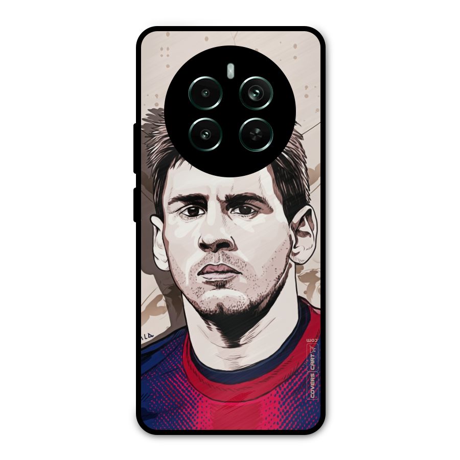 Barca King Messi Metal Back Case for Realme 12 Pro Plus