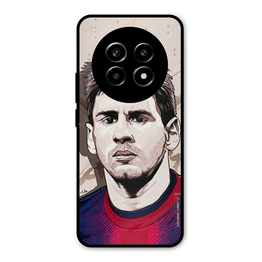Barca King Messi Metal Back Case for Realme 13 Pro